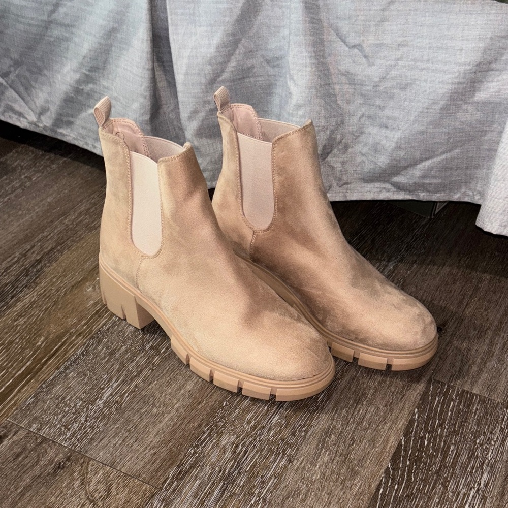 Light Tan Ankle Booties
